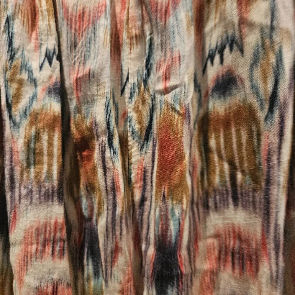 Charlotte Russe Aztec western Y2K Padded Boho mini hi low Cowgirl dress L - Picture 8 of 10